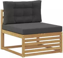 Lauko baldų komplektas Lauko sofos komplektas 5 vnt. 4 vietos Balta ir antracito