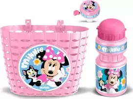 Frozen Dviračio rinkinys Minnie (krepšelis, gertuvė, skambutis) – rožinis