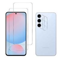 Grūdintas Stiklas Samsung Galaxy S24 FE ir Kameros Apsauga [2 Rinkinyje] Phonillico® Ekrano Apsaugos Filmas