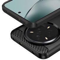 Coque - Realme - 14 Pro - Silikoninė - Šepečiu šlifuotas anglies dizainas - Elegantiška ir plona