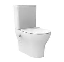 Kompaktiškas tualetas „BIEN Sanyo Oval“ su bidė funkcija – 81 × 35,5 × 62 cm, baltas