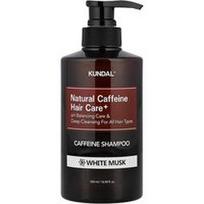 Kundal, Natural Caffeine Hair Care+ šampūnas, visų tipų plaukams, baltasis muskusas, 16.9 fl oz (500 ml)