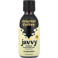 Javvy Coffee, Kavos koncentratas su pridėtu kofeinu, originali kava, 177 ml (6 skysčio uncijos)