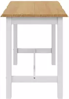VidaXL Aukštas baro stalas EKAI Balta 112 x 70 x 91 cm