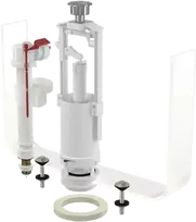 Alca plast vandens nuleidimo ir apatinio pripildymo mechanizmo komplektas Alcadrain SA2000SK 3/8" CHROM, su STOP mygtuku