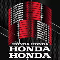 Honda motociklų ratlankių lipdukai universalus,rinkinys