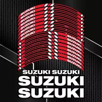 Suzuki motociklų ratlankių lipdukai rinkinukas