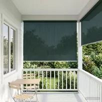Lauko roletai 90% UV blokavimui Tamsiai žalia 160 x 230 cm HDPE