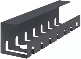 Laidų tvarkymo dėžutė po stalu 2 vnt. Antracito 43 x 10 x 10 cm