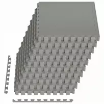 Baseino grindų kilimas 50 vnt. Pilka 18 m² EVA puta