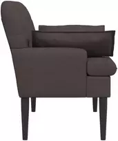 Sofa Minkštas kampas su mygtukų apmušalais Tamsiai rudas Audinys
