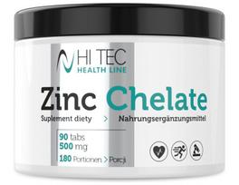 Maisto papildas Hi Tec Health Line ZincChelate, 90 vnt.