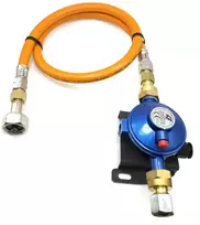 30mbar LPG dujų slėgio reguliatorius su 1,5 m aukšto slėgio žarna W20 RH × 20 mm LH (M20×1,5) kemperiams ir valtims