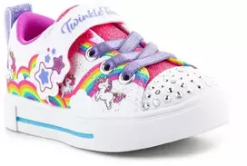 Skechers S-Lights Girls Twinkle Sparks Jumpin Clouds Jr 314809N-WMLT batai