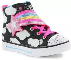 Skechers Twinkle Toes batai: Twinkle Sparks - Shooting Star Jr 314775L-BKMT