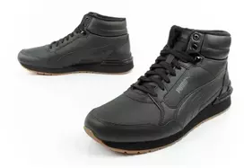 Vyriški Puma ST Runner v4 Mid aukšto aulo sportbačiai, juodi