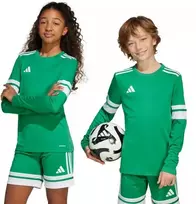adidas Squadra 25 marškinėliai ilgomis rankovėmis vaikams žali JN7491