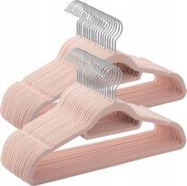 SONGMICS aksomo pakabų rinkinys, 50 vnt., 0,6 cm storio, juodos