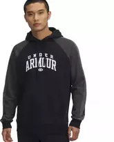 Vyriškas Under Armour Rival Fleece spalvotas džemperis su gobtuvu juodas 6003958 001