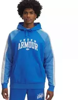 Vyriškas Under Armour Rival Fleece spalvotas džemperis su gobtuvu mėlynas 6003958 402