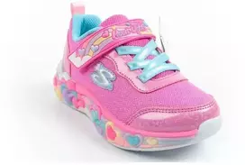 „Skechers S Lights“ LED sportiniai bateliai mergaitėms su lipdukais