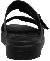 Moterų šlepetės per pirštą Crocs Brooklyn Buckle Low, juodos spalvos 211215 001