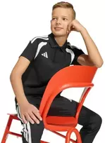 adidas Tiro 26 League polo marškinėliai vaikams, juodi, KF3407