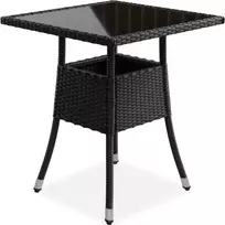 Juskys Sodo stalas Yoro 60x60x73 cm juodas