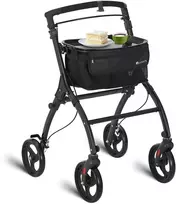 Juskys Vidaus vaikštynė su transportavimo krepšiu 56x66x90-103 cm juoda