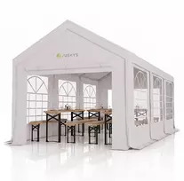 Juskys Šventinė palapinė Gala 3x6 m balta