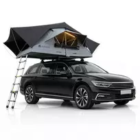 Juskys Automobilio stogo palapinė Lago 140x240 cm juoda/pilka