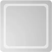 LED vonios veidrodis Skaidrus 60 x 60 cm grūdintas stiklas