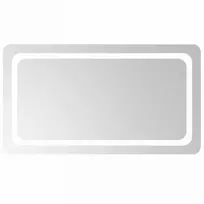 LED vonios veidrodis Skaidrus 90 x 50 cm grūdintas stiklas