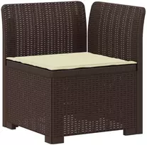 2-Vietis Sodo Sofas su Pagalvėlėmis, Atrodo kaip Ratano