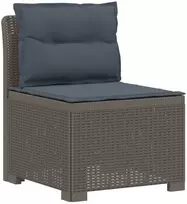 4 Vietų Sodo Sofa su Pagalvėlėmis Ratanų Imitacija PP