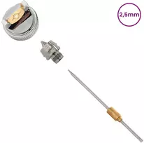 HVLP purkštuvo antgalis 2,5 mm purkštuvo antgalis Sidabrinė