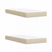 Reguliuojama lova su čiužiniu Kreminė 200 x 200 cm Audinys