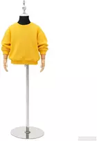 Reguliuojamas 120-157 cm manekenas su baze Uniseksas PP Juoda