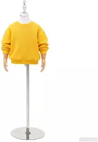 Reguliuojamas 120-157 cm manekenas su baze Uniseksas PP Balta