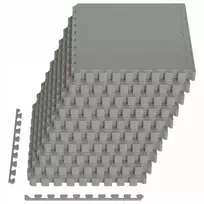 Baseino grindų kilimas 40 vnt. Pilka 14,4 m² EVA puta