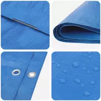 Tent su kilpom Mėlyna 4 x 8 m 90 gsm PE