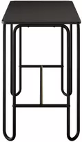 Valgomojo stalas 100 x 50 x 75 cm Apdirbta mediena Juoda