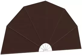 Balkono uždanga Ø 320 cm Poliesteris Ruda