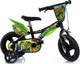 Dino Bikes Dino Bikes Dviračiai vaikams Dinozauras, žalia, 12''