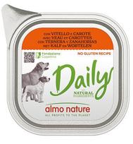 Almo Nature Daily su veršiena ir morkomis, 32x100g