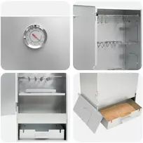 Rūkykla 3 vnt. 44,5 x 29 x 110 cm Galvanizuotas plienas