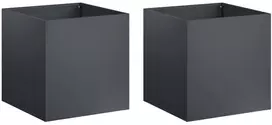 Sodo vazonas 2 vnt. Antracito 35 x 35 x 35 cm