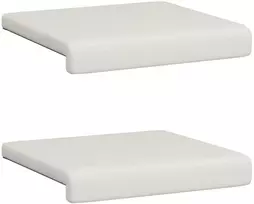 Suoliuko pagalvė 2 vnt. Dirbtinė oda Balta Gylis 35 cm
