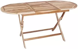 Sulankstomas sodo stalas Natūrali 160 x 80 x 76 cm