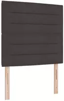 Lova LED lovos čiužinys su LED apšvietimu Tamsiai rudas 90 x 190 cm